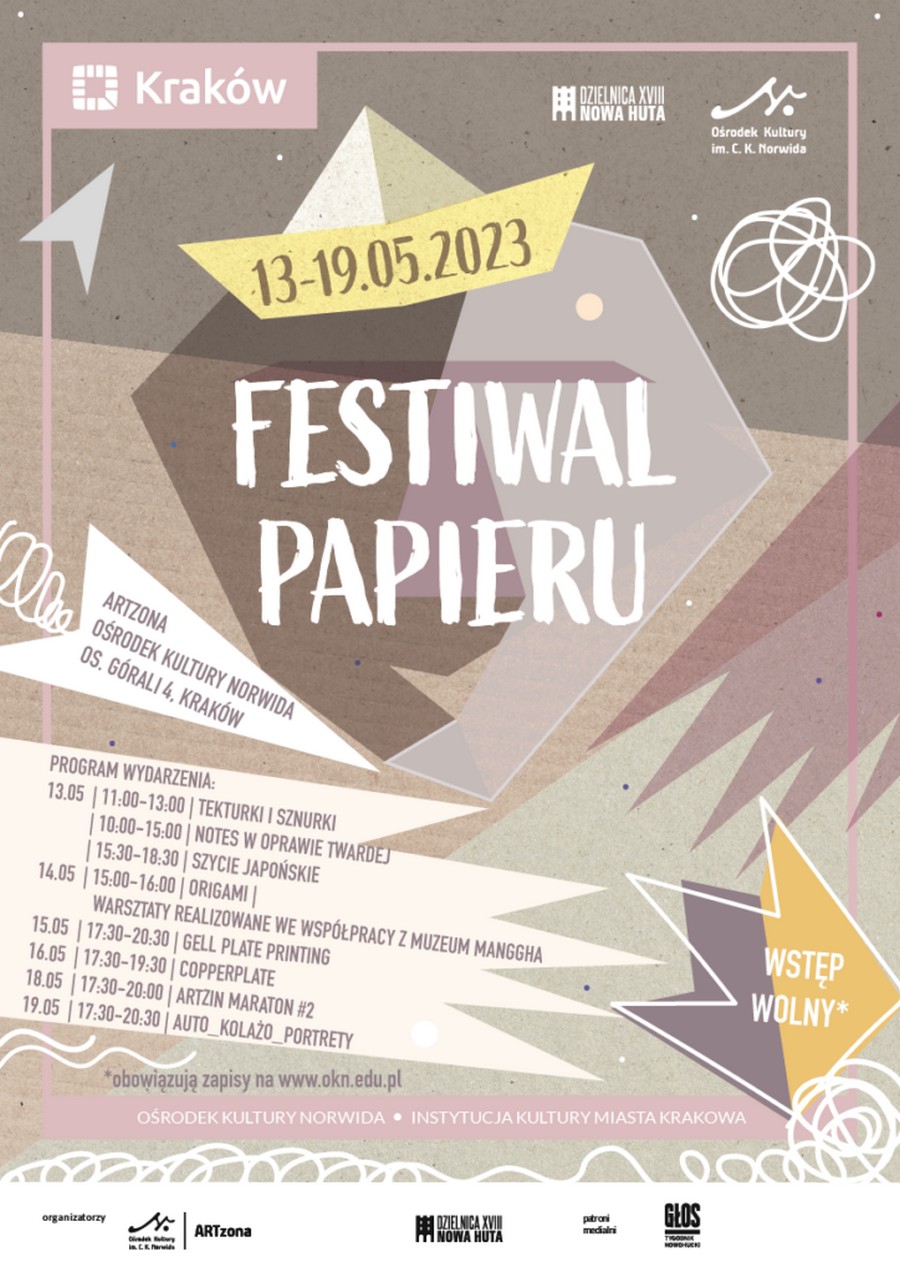 Festiwal Papieru w Ośrodku Kultury Norwida – maj 2023