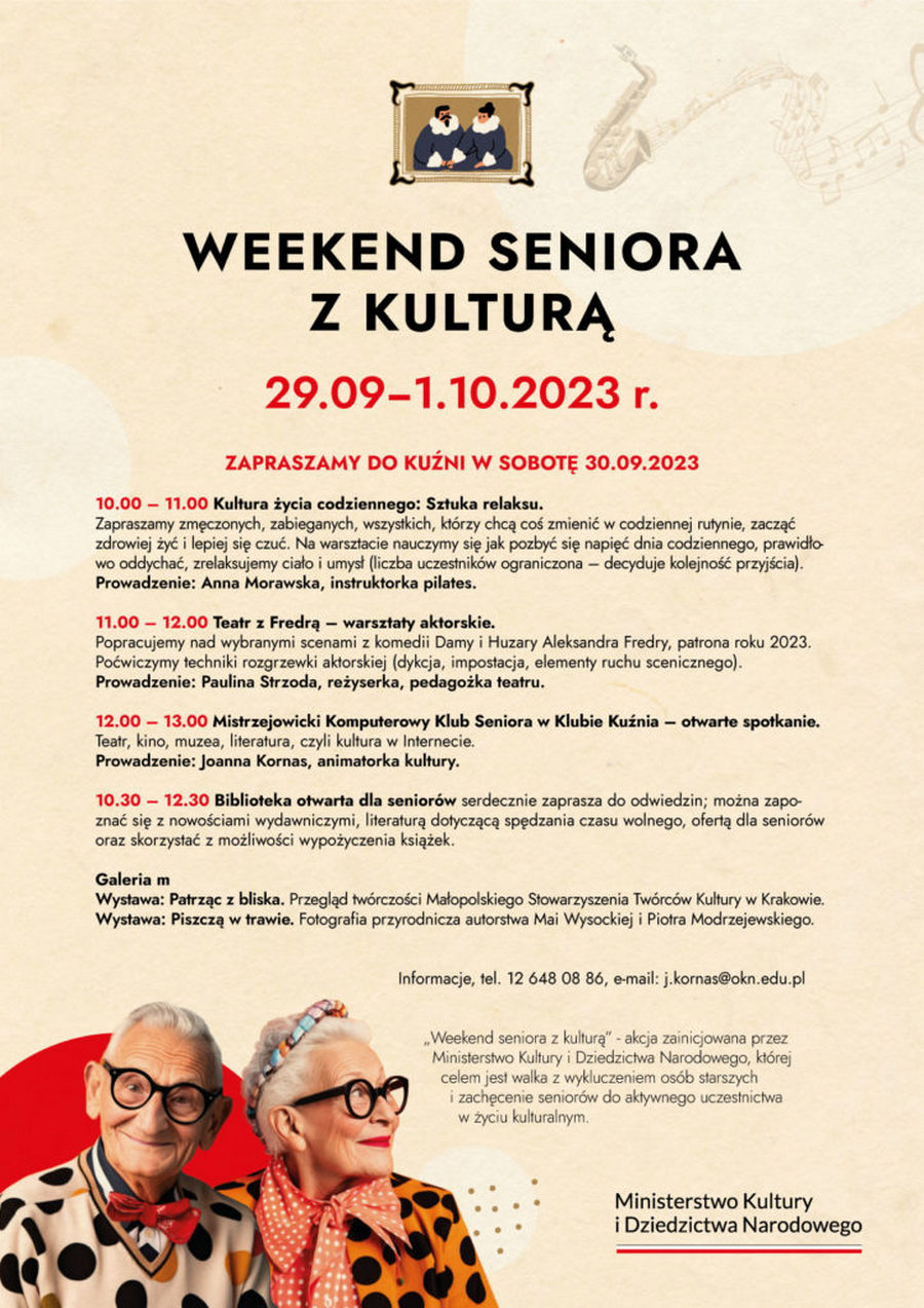 30 IX weekend seniora z kulturą – 2023