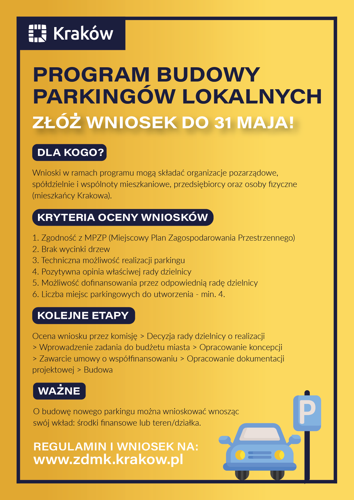 Program Budowy Parkingów Lokalnych 