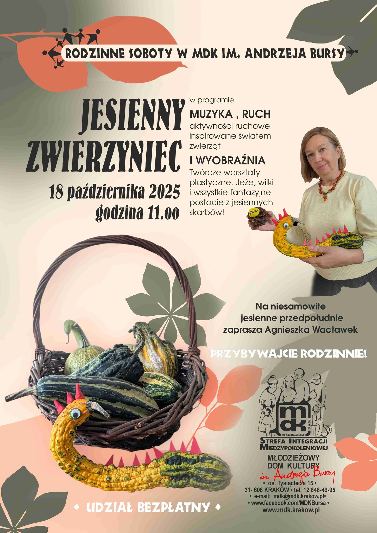 Jesienny Zwierzyniec w MDK im. Andrzeja Bursy