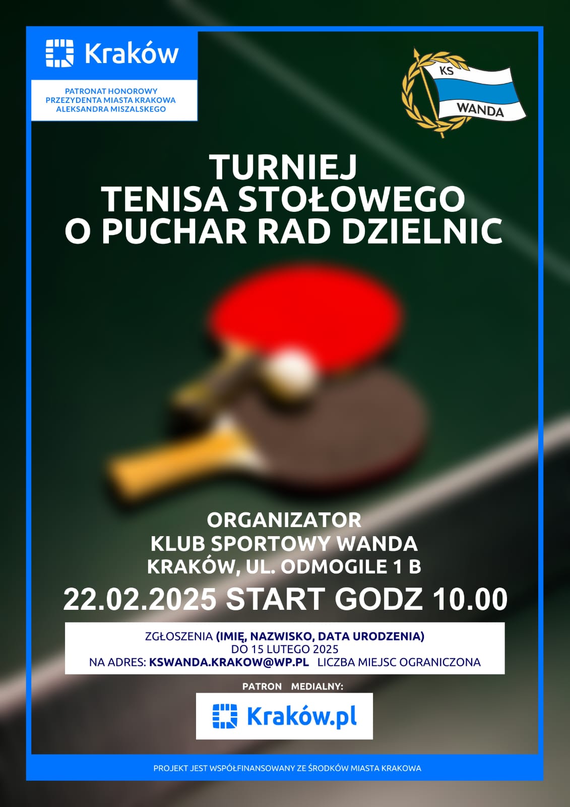 Turniej Tenisa Stołowego o Puchar Rad Dzielnic!