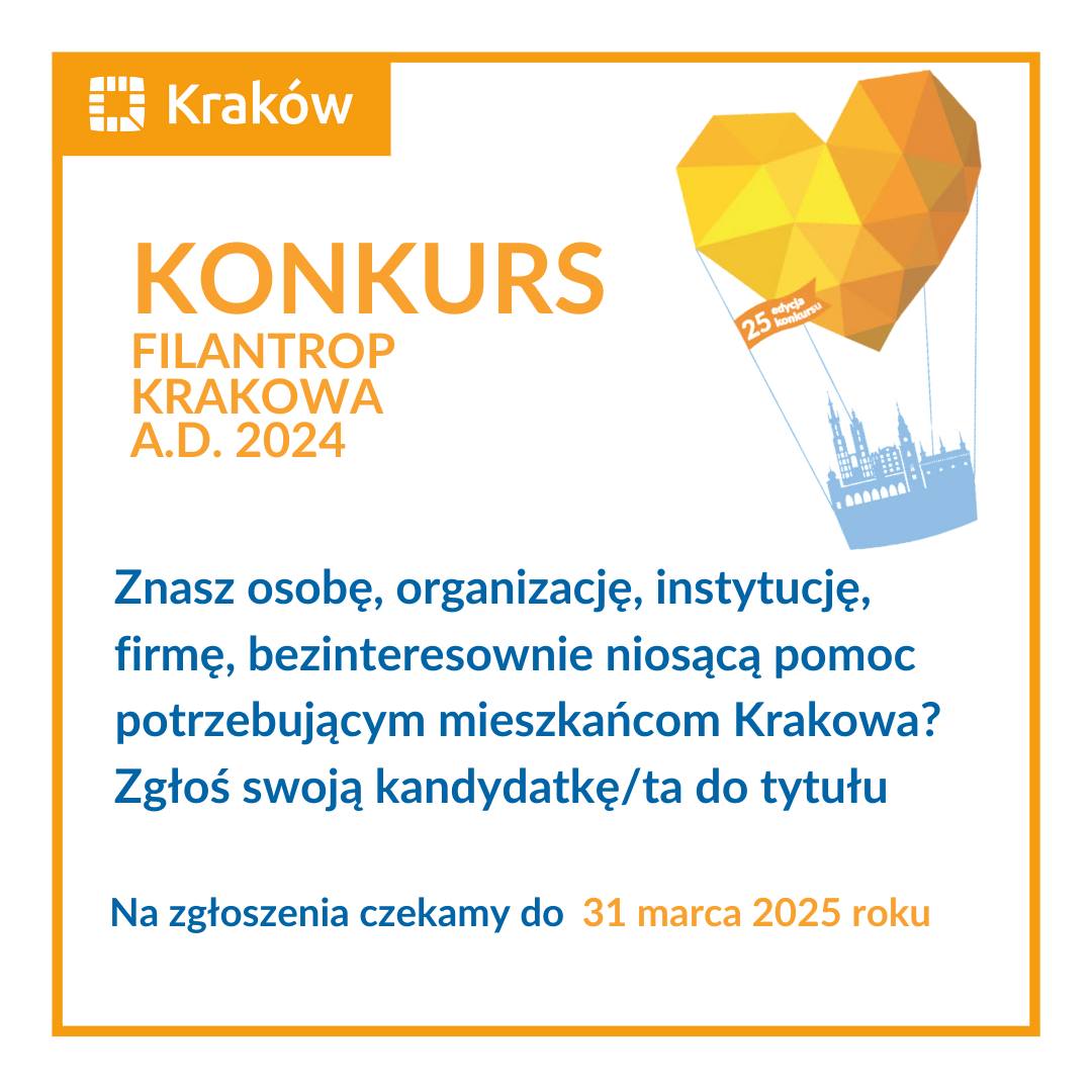 Konkurs "Filantrop Krakowa"