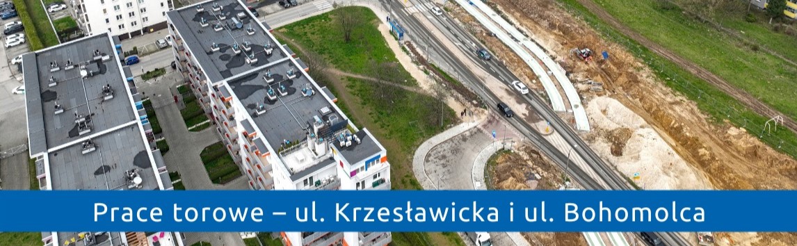 Prace torowe – ul. Krzesławicka i ul. Bohomolca