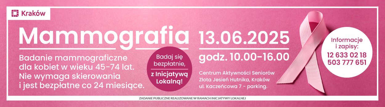 Bezpłatne badania mammograficzne dla kobiet!