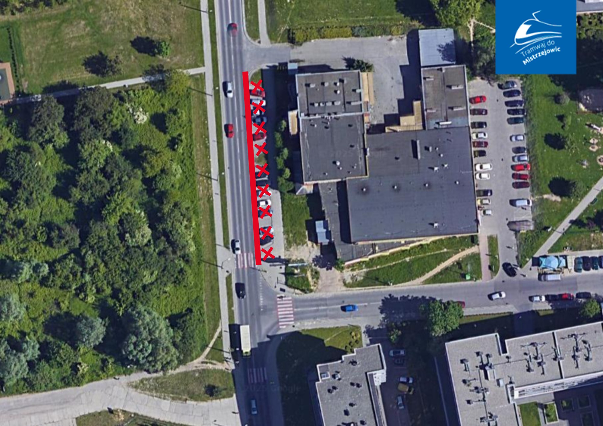 Zamknięcie parkingu przy skrzyżowaniu ul Bohomolca i Kniaźnina