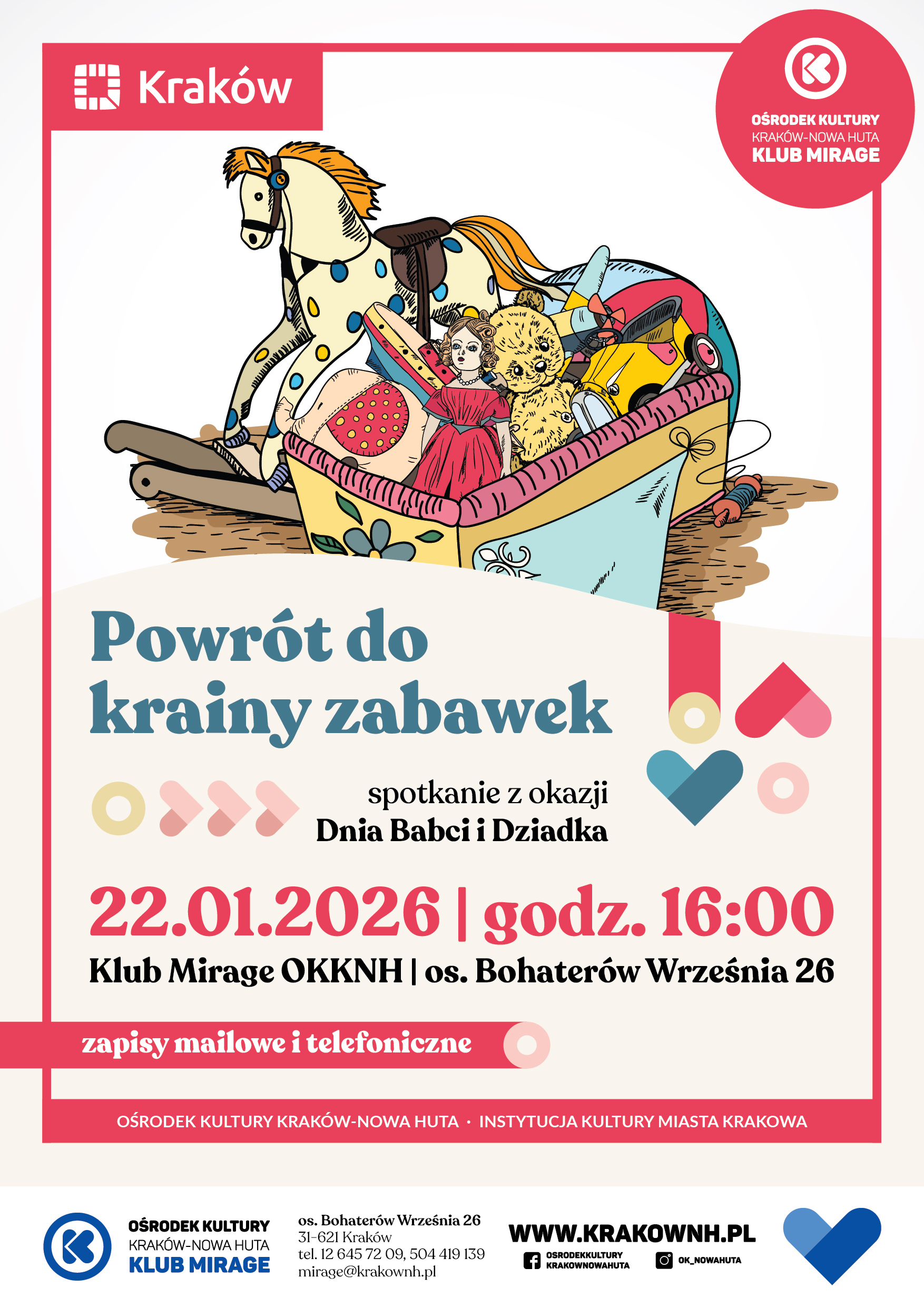 Powrót do Krainy Zabawek – spotkanie z okazji Dnia Babci i Dziadka