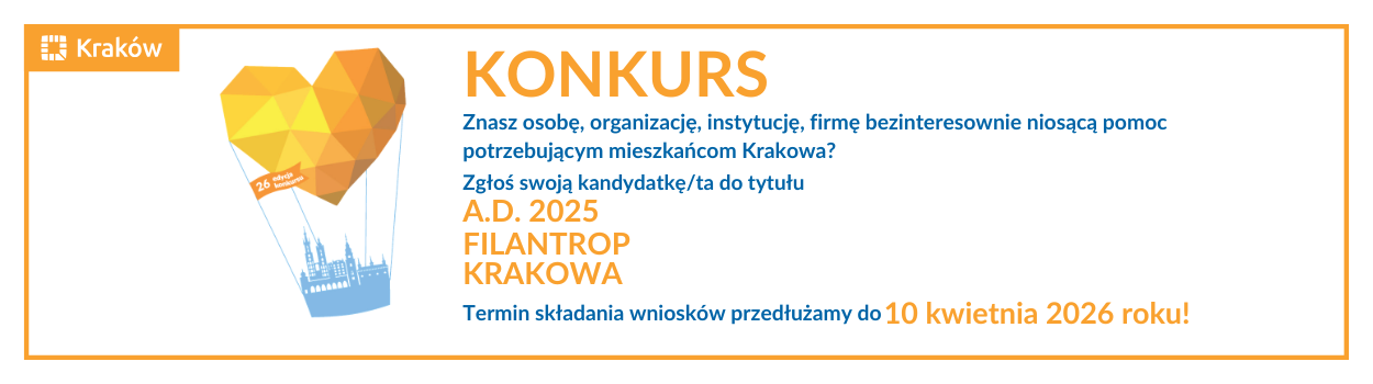 Konkurs Filantrop Krakowa A.D. 2025