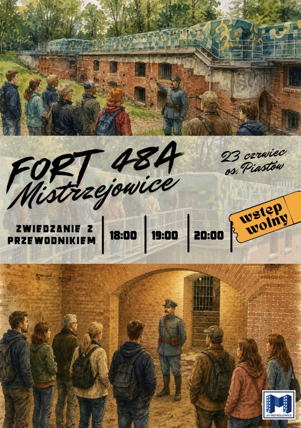 Zwiedzanie Fortu 48A Mistrzejowice z przewodnikiem